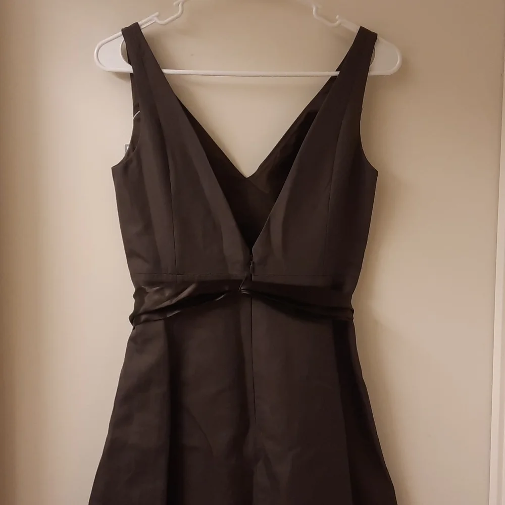 NWT, J. Crew Special Occasion Espresso Sleeveless Dress
